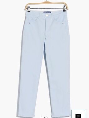 Democracy Women's Baby Blue Straight Leg Jeans with tummy control